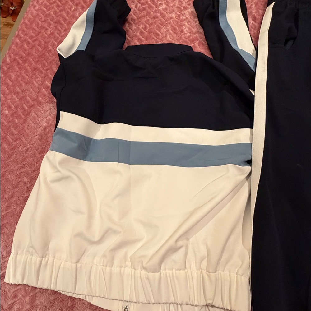 Zara Navy and White Colorblock Tracksuit - Picture 13 of 14